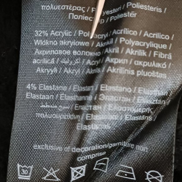 NEW Vero Moda Wind Highneck Pullover Oversized Sweater  Stretchy Black‎ Size M - Picture 10 of 14